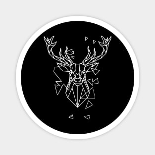 geometric deer Magnet